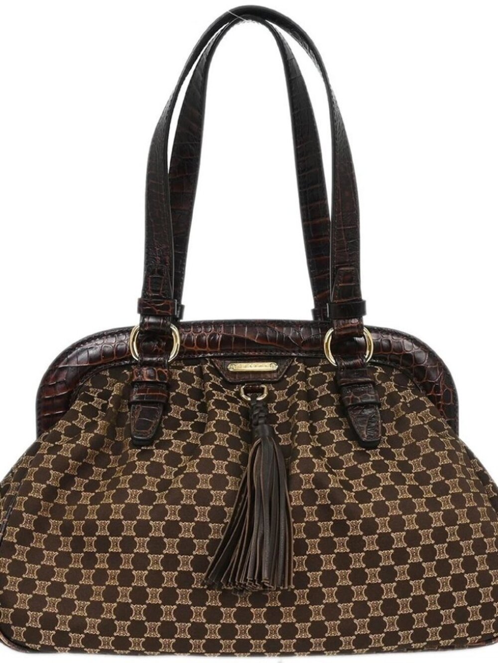 Celine Brown Macadam Handbag